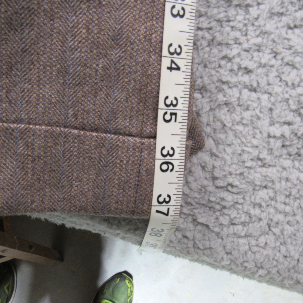 SSSSSSSSSSSSS Mens Brown Herringbone 100% Wool 2-Piece Suit Italy Size 38 26029 - Picture 14 of 15